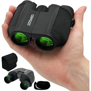 Original Zoomed 10X25 Binoculars for Adults and Kids, Compact Binoculars for Bird Watching, Theater and Concerts, Hunting, Sports Games, Hiking Essentials, Great Gift, and Outdoor Gear.