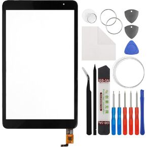 Touch Screen Panel Digitizer (Without LCD Display) Compatible with BLU M8L 2021 8 inch with Tools