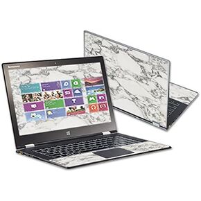 MightySkins Skin Compatible With Lenovo IdeaPad Yoga 2 Pro 13.3" wrap cover sticker skins White Marble