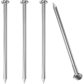 Hardware Nails, Wood Nails, Long Nails, Galvanized Concrete Wall Nail for Hanging Pictures and Woodworking, Cement Nails Suit for Drywall and Pine (5 In)