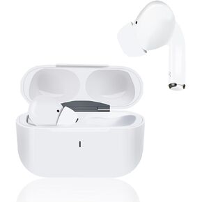Wireless Bluetooth Earbuds Hi-Fi Stereo Bass with Mic Noise Cancelling 32Hrs Playtime IPX7 Waterproof for iPhone Android -(A5-A8pro (A7), White