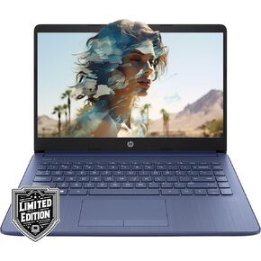 HP 14" HD Laptop | Back to School Limited Edition with 1 Year Microsoft 365 | Intel Quad-Core Processor | 16GB RAM | 576GB Storage | Long Battery Life | Royal Blue | w/WOWPC Bundle | Windows 11