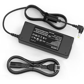 90W 65W Laptop Charger for Toshiba Satellite C655 C655D C675 C850 C855 C855D C875 C50 C55 C55D C55DT C55T C75 C75D L50 L55 L55D L75 L305; Toshiba Portege Z30 Z30T Z930 Z830 Power Supply Cord