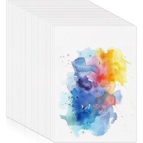 300 Sheets Watercolor Paper, 140 lb/300 GSM Cold Press Watercolor Paper Bulk White Water Color Paper Cotton Paper for Kids Child Students Adults Artists Beginners Drawing Gift Cards(5 x 7 Inch)