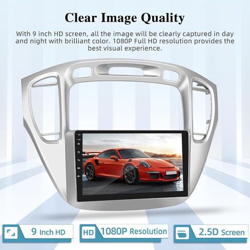 ستيريو سيارة Android لسيارة Toyota Highlander 2000-2007 - Carplay وAndroid Auto - راديو سيارة بشاشة تعمل باللمس 9 بوصة - نظام ملاحة GPS WiFi SWC واجهة مستخدم متعددة + كاميرا احتياطية AHD 2+64G in Saudi Arabia
