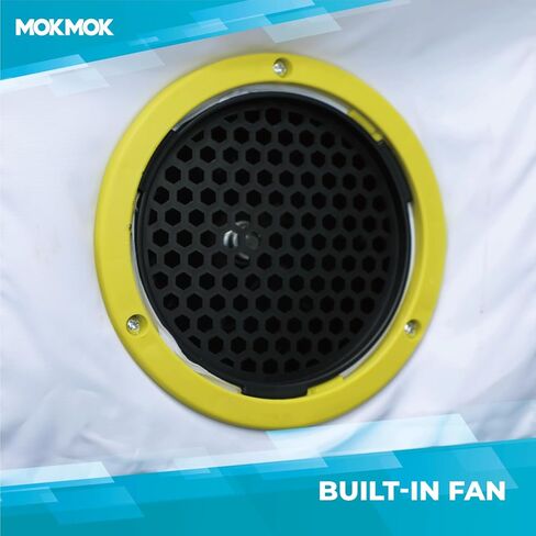 Mokmok Portable Inflatable Photo Booth Enclosure 16 Colors with Blower(White, Single Door, 8.2x8.2x8.2ft), for Weddings, Parties, Activities, Birthdays, and Bars. in Saudi Arabia