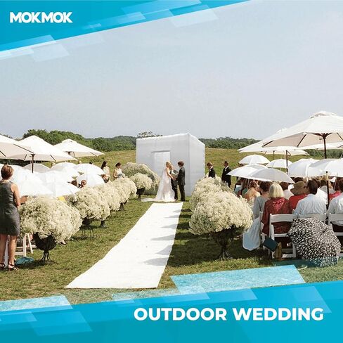 Mokmok Portable Inflatable Photo Booth Enclosure 16 Colors with Blower(White, Single Door, 8.2x8.2x8.2ft), for Weddings, Parties, Activities, Birthdays, and Bars. in Saudi Arabia