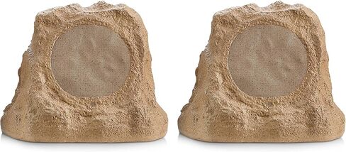 SPS-2000-SL Dual Bluetooth Active Rock Speaker Pair for Outdoor, Patio, Garden, Pool Area, Gray Slate in Saudi Arabia