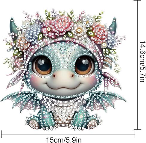 AiYuanzsh DIY 5D Diamond Art Painting Pendant Kit Flower House Special Shape Crystal Rhinestone Diamond Art Crafts Wall Hanging Art Door Window Home Decoration Pendant Ornament Valentine's Day Gift in Kuwait