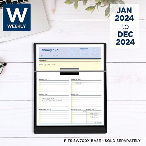 AT-A-GLANCE 2025 Desk Calendar Refill, Weekly, 5-1/2" x 7", Flip-A-Week with QuickNotes (SW7065025) in Kuwait