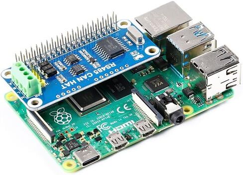 RS485 CAN HAT Raspberry Pi 4B/3B+/Zero W RS485 CAN UART RS485 Communication PCB MCP2515 Controller SPI interface Transceiver SN65HVD230 in Saudi Arabia