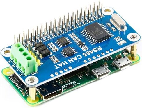 RS485 CAN HAT Raspberry Pi 4B/3B+/Zero W RS485 CAN UART RS485 Communication PCB MCP2515 Controller SPI interface Transceiver SN65HVD230 in Saudi Arabia
