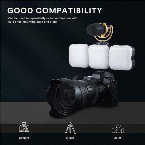 Godox LED6BI Video Light,Color 3200k-6500k,Built-in 1800mAh Li-ion Battery for Video Conference Lighting/Game Streaming/YouTube Video Photography in Saudi Arabia