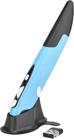 Wireless Optical Pocket Pen Mouse,GaoMee USB Optical Pen Mouse 800/1200/1600 DPI Adjustable Handwriting Mini Air Mouse Mice for PC Laptop Notebook Computer (Blue) in Saudi Arabia