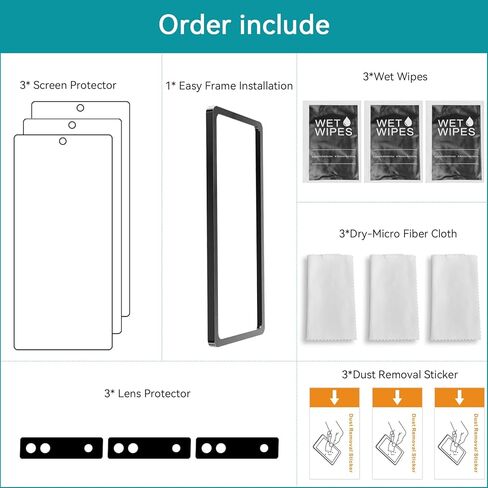 【 3+3 عبوات】Coolpow مصممة لواقي شاشة Google Pixel 6a من الزجاج المقوى لطبقة الهاتف الخلوي، فائقة الدقة، صلابة 9H، مقاومة للخدش لواقي الشاشة الزجاجي Google Pixel 6a 【ملاحظة: ليس لـ 6 و6Pro】 in Kuwait