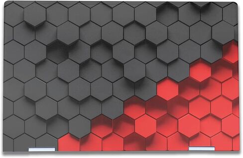 Laptop Skin Compatible with HP Envy x360 15" (2023) - Two-Tone Hex - Premium 3M Vinyl Protective Wrap Decal Cover - Easy to Apply | Crafted in The USA by MightySkins in Saudi Arabia