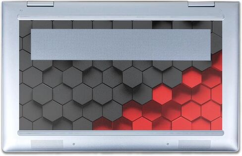 Laptop Skin Compatible with HP Envy x360 15" (2023) - Two-Tone Hex - Premium 3M Vinyl Protective Wrap Decal Cover - Easy to Apply | Crafted in The USA by MightySkins in Saudi Arabia