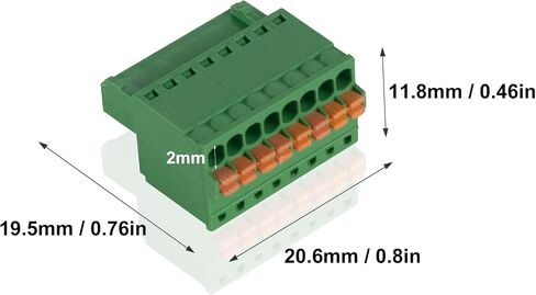 كابل محول Duttek RJ45 إلى 8Pin (بدون لحام)، موصل طرفي توصيل Ethernet RJ45 للشبكة، RJ45 8P8C ذكر إلى 8Pin موصل تثبيت مجعد بدون لحام لكاميرات المراقبة، Cat5، Cat6 1FT/30 سم in Saudi Arabia