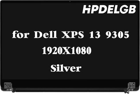 بديل لمجموعة شاشة العرض LCD Dell XPS 13 9305 مقاس 13.3 بوصة 1920x1080 FHD IPS شاشة غير تعمل باللمس باللون الفضي in Saudi Arabia