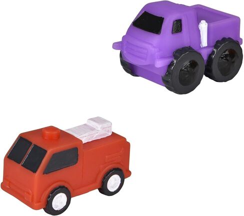 Rubber Vehicles Toys for Baby – Forest & Twelfth 2" Bath Toys for Toddlers, Soft Baby Car Bathtub Toys, Ideal as Pool Toys, Toddler Beach Toys, Party Favors, Decorations, Cake Toppers (10 Pack) in Saudi Arabia
