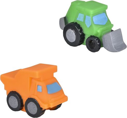 Rubber Vehicles Toys for Baby – Forest & Twelfth 2" Bath Toys for Toddlers, Soft Baby Car Bathtub Toys, Ideal as Pool Toys, Toddler Beach Toys, Party Favors, Decorations, Cake Toppers (10 Pack) in Saudi Arabia