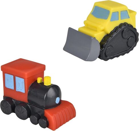 Rubber Vehicles Toys for Baby – Forest & Twelfth 2" Bath Toys for Toddlers, Soft Baby Car Bathtub Toys, Ideal as Pool Toys, Toddler Beach Toys, Party Favors, Decorations, Cake Toppers (10 Pack) in Saudi Arabia