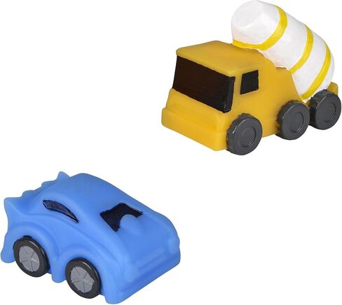 Rubber Vehicles Toys for Baby – Forest & Twelfth 2" Bath Toys for Toddlers, Soft Baby Car Bathtub Toys, Ideal as Pool Toys, Toddler Beach Toys, Party Favors, Decorations, Cake Toppers (10 Pack) in Saudi Arabia
