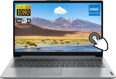 لاب توب لينوفو ايدياباد 15، شاشة لمس انتل 6-كور i3-1215U، رام 16 جيجا، 512 جيجا اس اس دي، 15.6 بوصة فل اتش دي، كاميرا ويب، بلوتوث، واي فاي 6، قارئ بطاقة اس دي، ويندوز 11، رمادي، ملحقات جنرال موتورز in Saudi Arabia