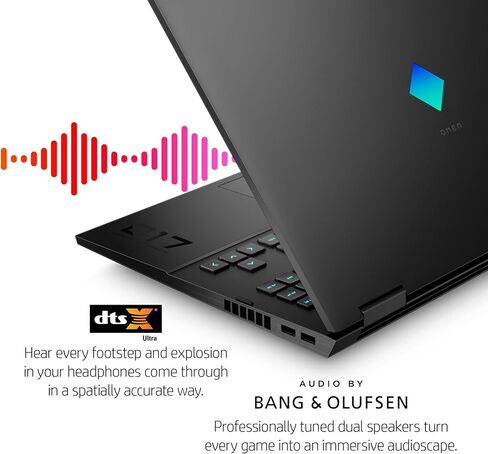كمبيوتر محمول HP OMEN 2024 17 للألعاب، شاشة 17.3 بوصة QHD IPS 165 هرتز، الجيل الثالث عشر Intel i9-13900HX(24-Core)، GeForce RTX 4080، 64 جيجابايت DDR5، 4 تيرابايت SSD، لوحة مفاتيح بإضاءة خلفية، Wi-Fi 6E، Windows 11 Pro + Microsoft Office Lifetime رخصة in Saudi Arabia