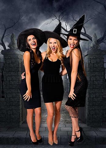 RUINI Halloween Theme Backdrop Halloween Full Moon Haunted House Backdrop Photo Props (5X7FT) in Saudi Arabia