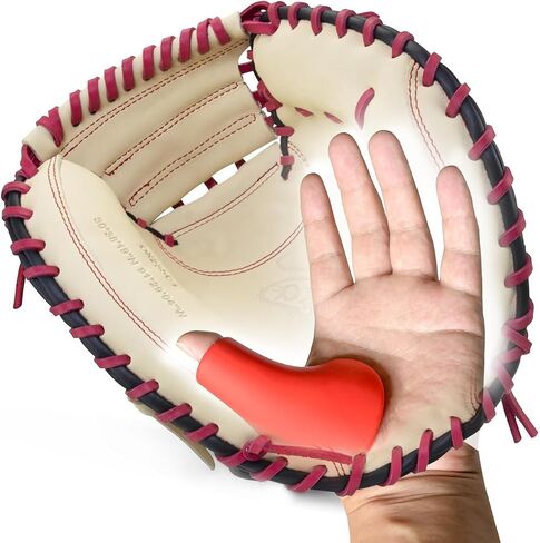 Catcher's Thumb Shield Baseball Thumb Guard for Baseball & Softball Catchers Thumb Protector for Baseball Catcher Gear Training Aid Catcher Accessories Reduce Sting-White in Saudi Arabia