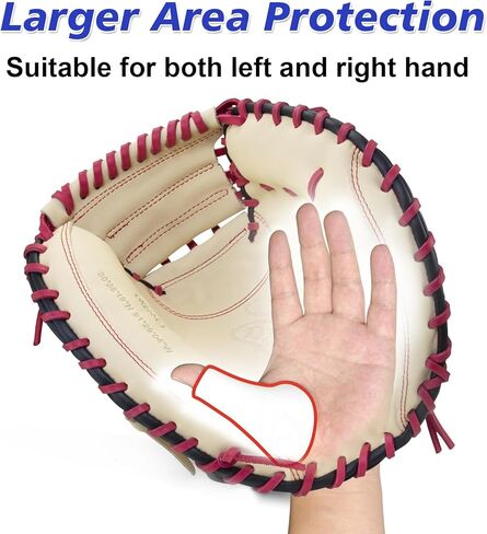Catcher's Thumb Shield Baseball Thumb Guard for Baseball & Softball Catchers Thumb Protector for Baseball Catcher Gear Training Aid Catcher Accessories Reduce Sting-White in Kuwait