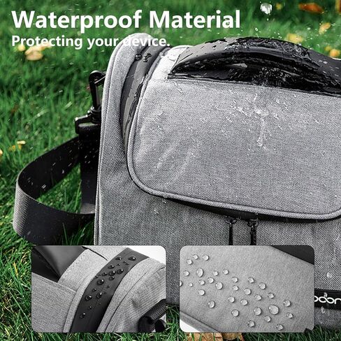 Camera Bag, Middle Crossbody Camera Case, SLR/DSLR Shoulder Messenger Bag Professional, Waterproof Camera Bags for Photographers, Compatible with Canon/Sony/Nikon Camera and Lens (Grey, Middle) in Saudi Arabia