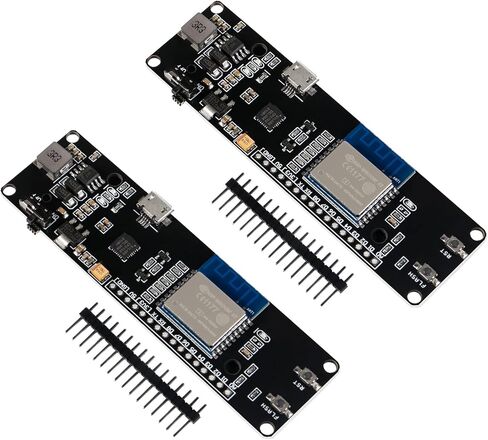 2 قطعة لـ WeMos D1 ESP8266 وحدة WiFi صغيرة ESP WROOM 02 اللوحة الأم مع فتحة بطارية 18650 متوافقة مع NodeMCU in Kuwait