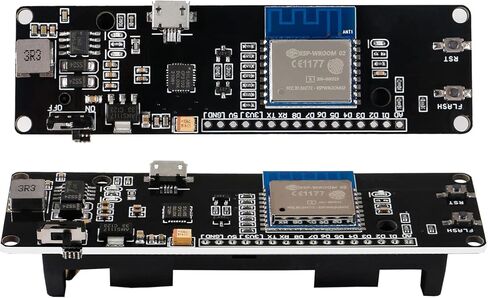 2 قطعة لـ WeMos D1 ESP8266 وحدة WiFi صغيرة ESP WROOM 02 اللوحة الأم مع فتحة بطارية 18650 متوافقة مع NodeMCU in Kuwait