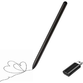 Galaxy Tab S9 Stylus Pen for Samsung Galaxy Tab S9,S9 Plus,S9 Ultra S Pen,Tab S9+,Tab S9 Ultra,with Adaptors (Black)