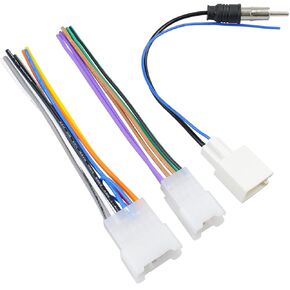 Radio Wiring Harness Kit Compatible with Toyota Camry Corolla Highlander 4Runner Tundra Subaru Lexus Scion 1986-2019 Aftermarket Car Stereo Wire Harness Adapter Connector