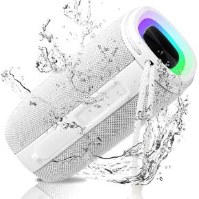 UrbanX Scorpio Series Bluetooth Speaker IPX6 Waterproof Speakers HD Surround Sound Punchy Bass True Wireless Pairing, BT5.3, Portable Speaker for Home, Party, Beach, Travel, Smartphone, Tablet - Black