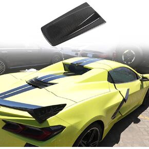 Roof Top Backup Cameras Cover Trim Compatible with C8 Corvette Convertible Z06 Z51 2020-2024 Real Carbon Fiber 1PCS Reversing Camera Protection Cover Trim Accessories (Black Carbon)