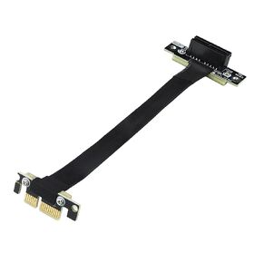 10Gtek PCIe 3.0 Extension Cable, X1 to X1, F to M, 90° to 90°, Cable Length 20cm, P311MF5520