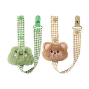 CutiePlusU Adult Pacifier Clip Adult Size Anyard Holder Clips 2 Pack-Animal Paradise 2