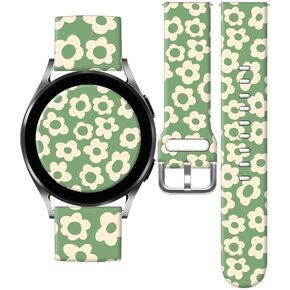 Silicone Sport Band Compatible with Galaxy Watch 7/6/5/5 Pro/4/Active 2, 20mm Durable Replacement Wristband for Women,Wristband Strap for Galaxy Watch 4 Classic 46mm 42mm/Watch 3 41mm