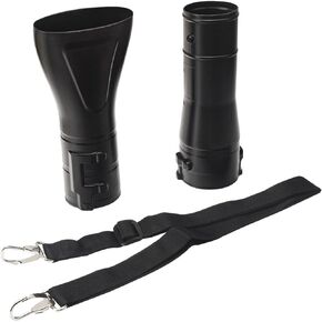 197889-6 Flat End Nozzle & 191L13-5 191B21-6 Adapter Pipe & 166094-6 Shoulder Strap for Makita XBU02Z 36V (18V X2) Cordless Blower Model