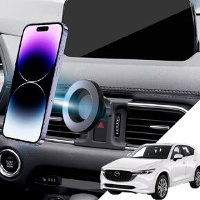 Mazda Cx5 Phone Mount Magnetic CX-5 Phone Holder for 2024 Mazda Cx5 Accessories Cx5 Phone Holder 2017-present Compatible for All Cell Phones