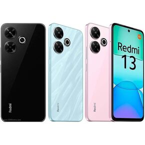 Redmi Xiaomi 13 4G LTE (128GB + 6GB) Factory Unlocked Global ROM GSM 6.79" 108MP Dual Camera (Tello Mint & Global) + (33w Car Combo) (Ocean Blue (Global ROM))