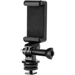 Phone Holder Camera Hot Shoe Mount Adapter Kit for GoPro Hero 9 8 7 6 5, DJI OSMO Action, iPhone1211 Pro MaxXXR, Samsung, Attaching on DSLR Camera or Ring Light