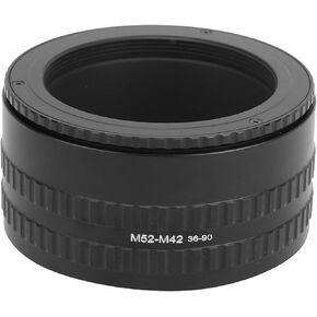 M52‑M42 36‑90mm Adjustable Focusing Helicoid Adapter, Focusing Helicoid Tube Adapter Magnify Macro Lens Ring Support 36-90mm Focusing Range, Provide 54mm Adjustable Distance for Lens Focusing