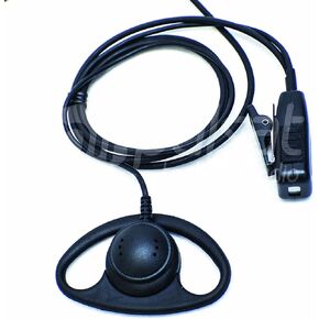 D Shape Earpiece for All Kenwood and Baofeng radios with 2 Prong Audio Plug Radios EH20 Series