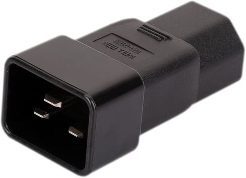IEC 320 C20 إلى C21 محول تيار متردد، موصل طاقة 16 أمبير إلى 10 أمبير لـ PUD UPS، اللون الأسود (C20 إلى C21) in Saudi Arabia