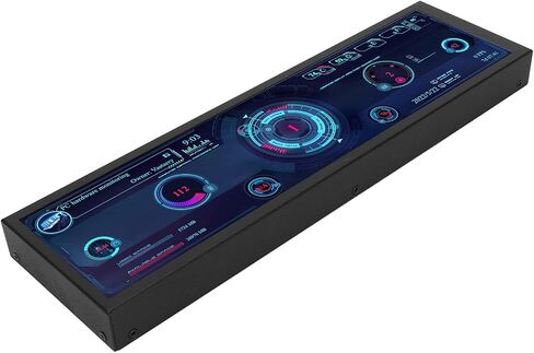 شاشة عرض درجة الحرارة للوحة مستشعر الكمبيوتر الشخصي، شاشة USB صغيرة مقاس 8.8 بوصة، شاشة بيانات وحدة المعالجة المركزية GPU AIDA64 PC لنظام Win RPi Linux، عرض درجة حرارة الكمبيوتر الشخصي لحقيبة الكمبيوتر ARGB in Saudi Arabia